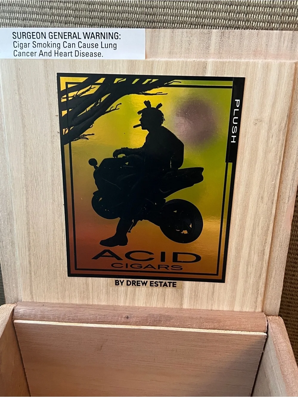 ACID By Drew Estate Empty Cigar Box